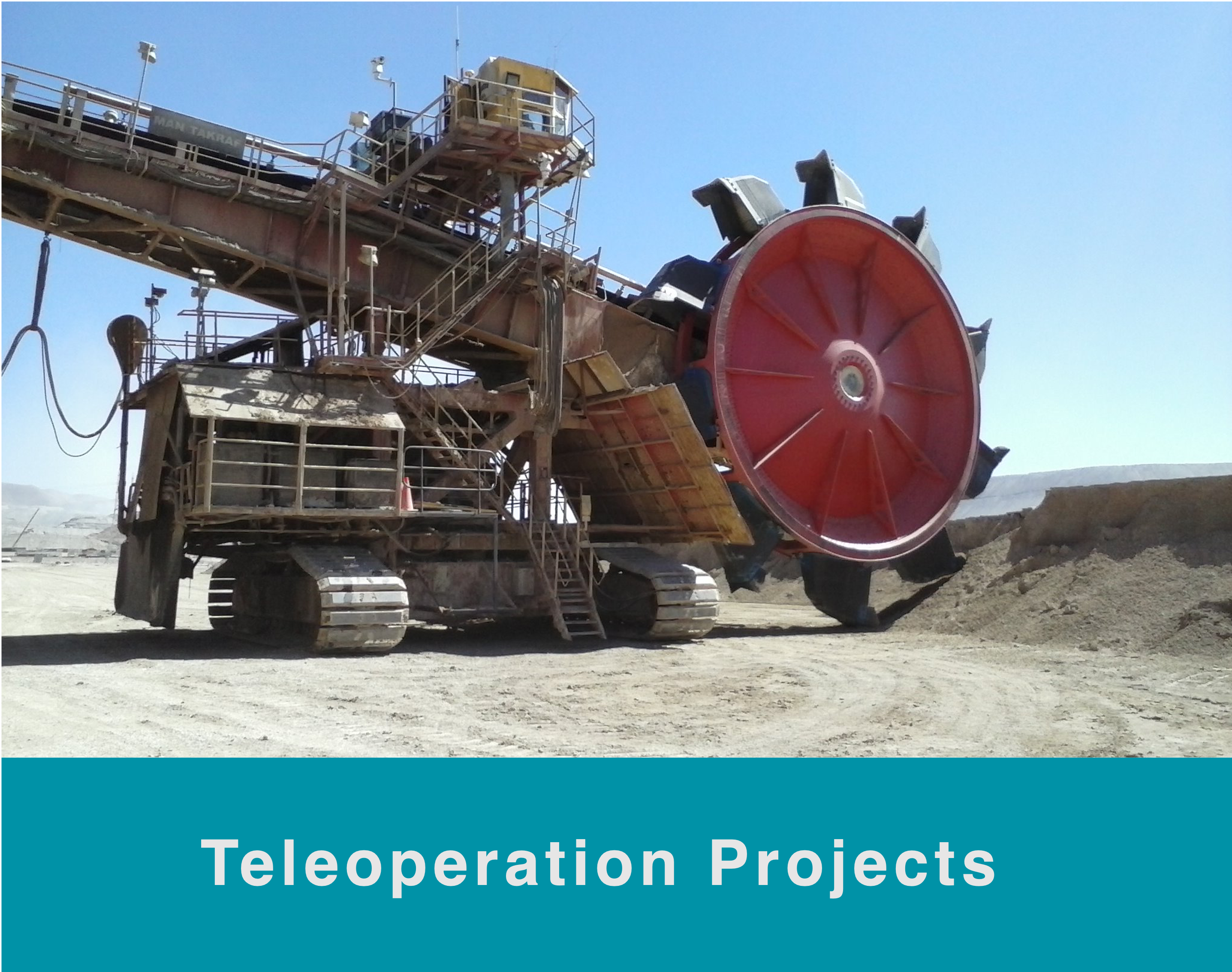 Teleoperation of Large Machines: Stacker and Bucket Wheel, Chuquicamata, Codelco, Chile Teleoperation of Large Machines: Stacker and Bucket Wheel - Godelius